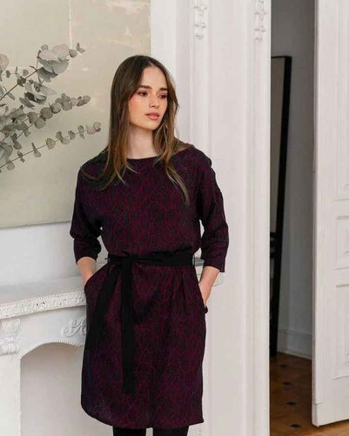 WiDDA berlin Kleid PURA beere aus ECOVERO®