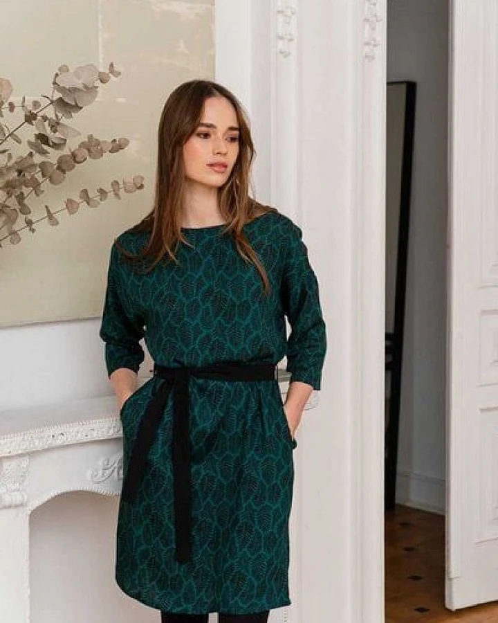 WiDDA berlin Kleid PURA petrol aus ECOVERO®