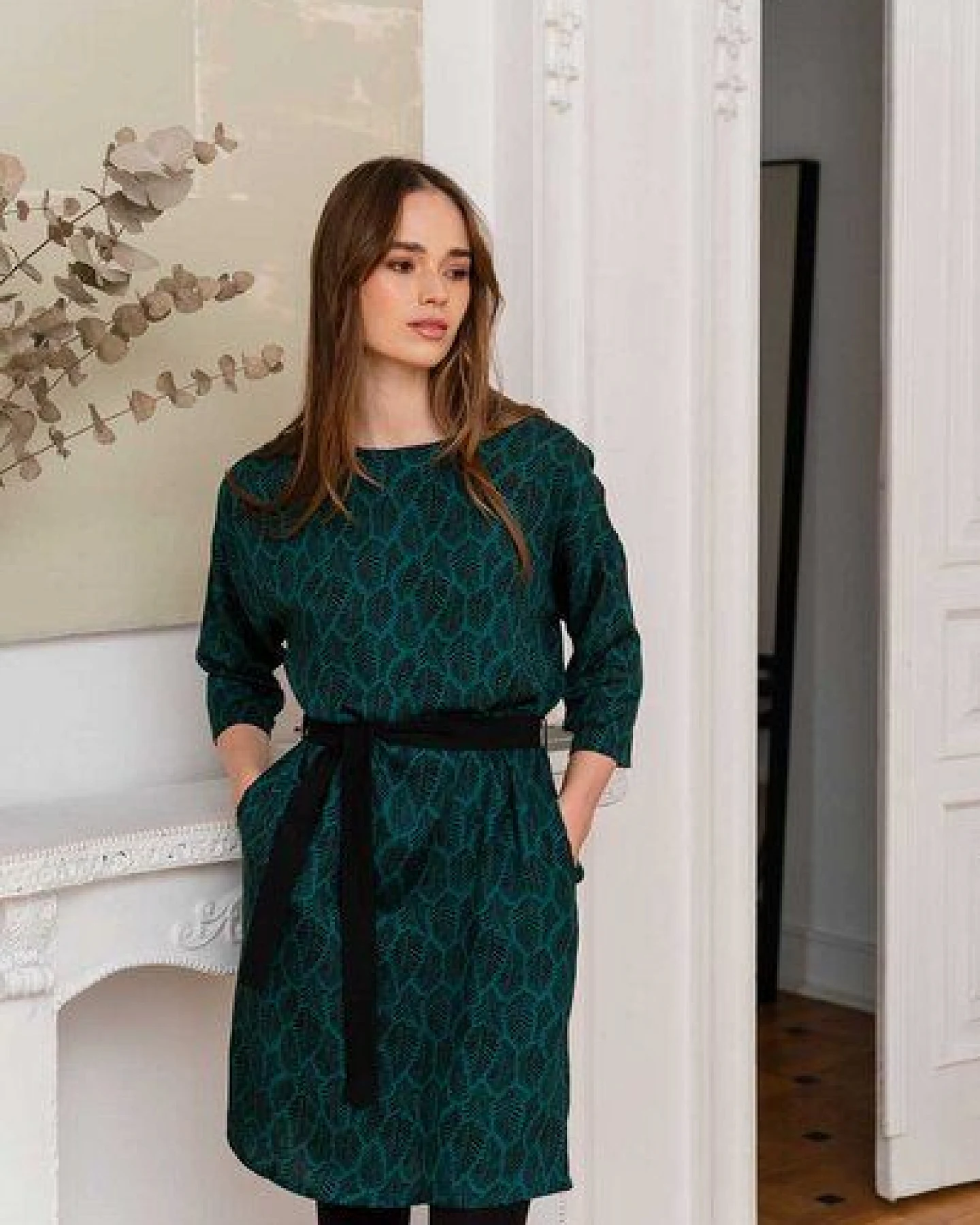 WiDDA berlin Kleid PURA petrol aus ECOVERO® – Ansicht 4