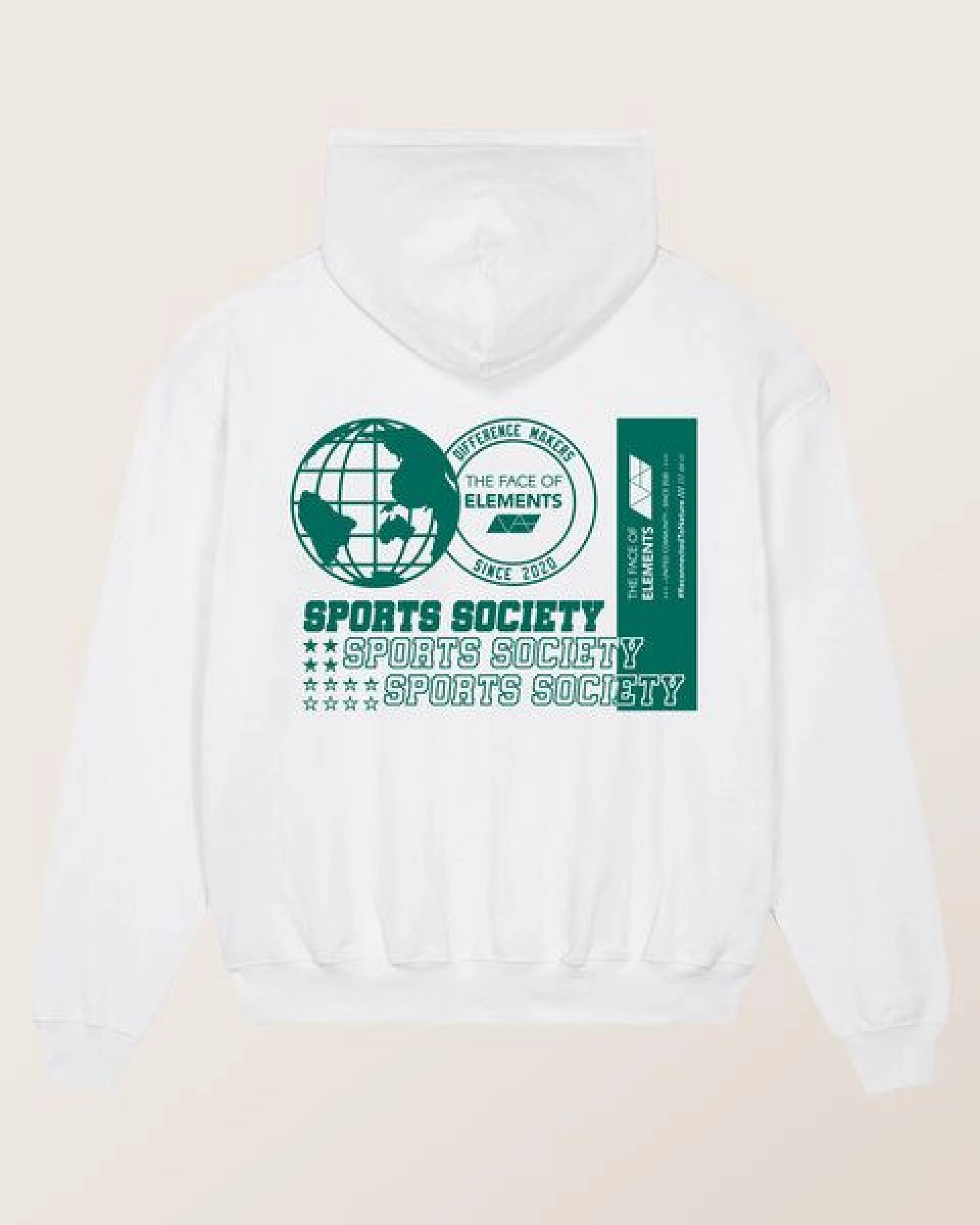 THE FACE OF ELEMENTS STATEMENT - OVERSIZED FIT HOODIE AUS 100% BIO-BAUMWOLLE – Ansicht 3