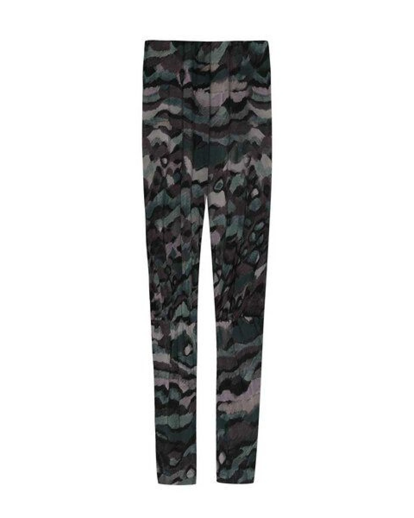 WiDDA berlin BASIC Leggings aus ECOVERO Jersey grau gemustert – Ansicht 2
