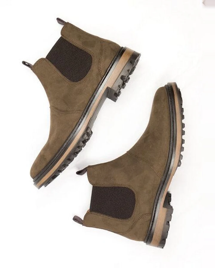Will's Vegan Shop Continental Chelsea-Stiefel Veganes Wildleder Damen
