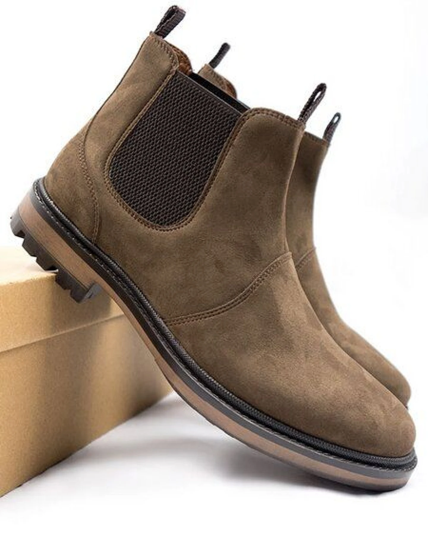 Will's Vegan Shop Continental Chelsea-Stiefel Veganes Wildleder Damen – Ansicht 2