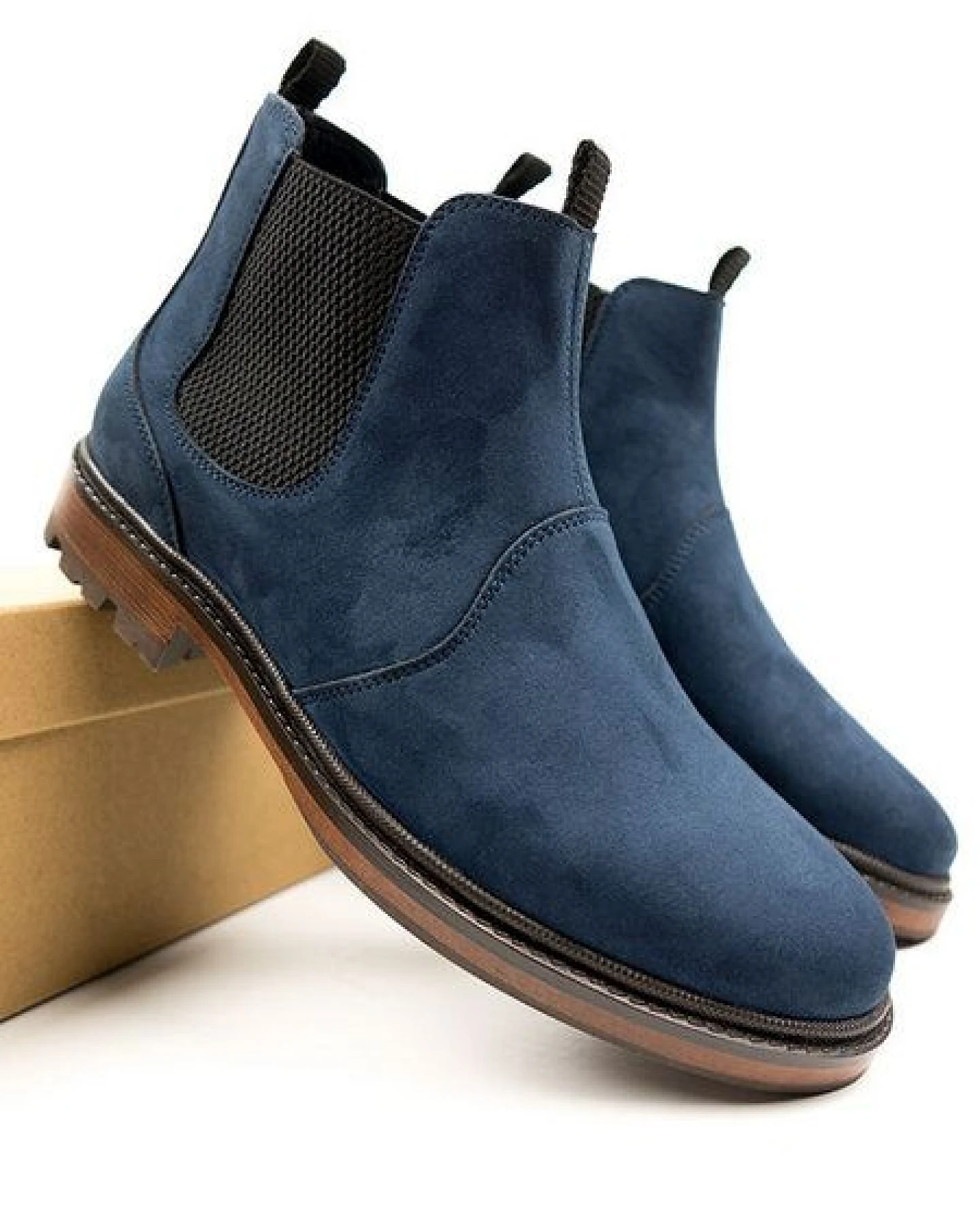 Will's Vegan Shop Continental Chelsea-Stiefel Veganes Wildleder Damen – Ansicht 2