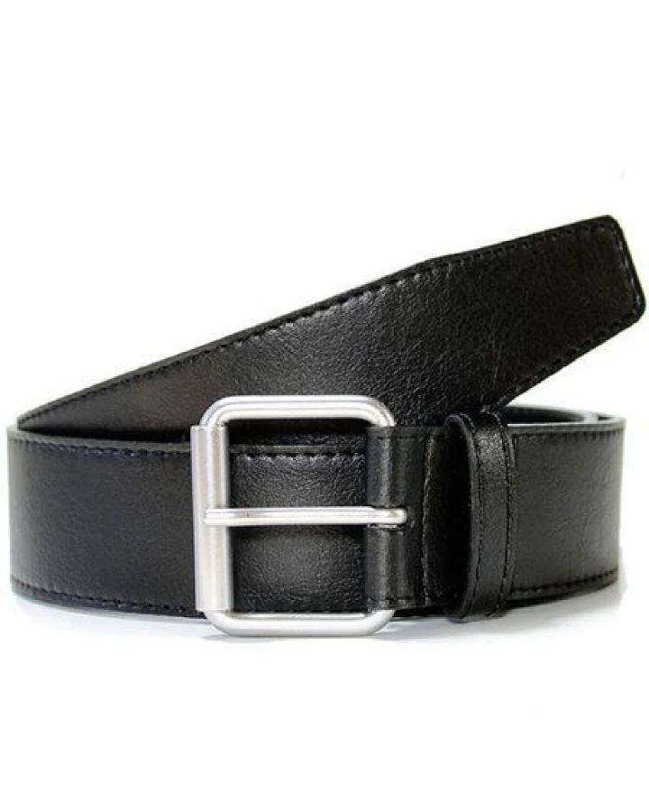 Will's Vegan Shop Jeansgürtel 4cm Schwarz Herren