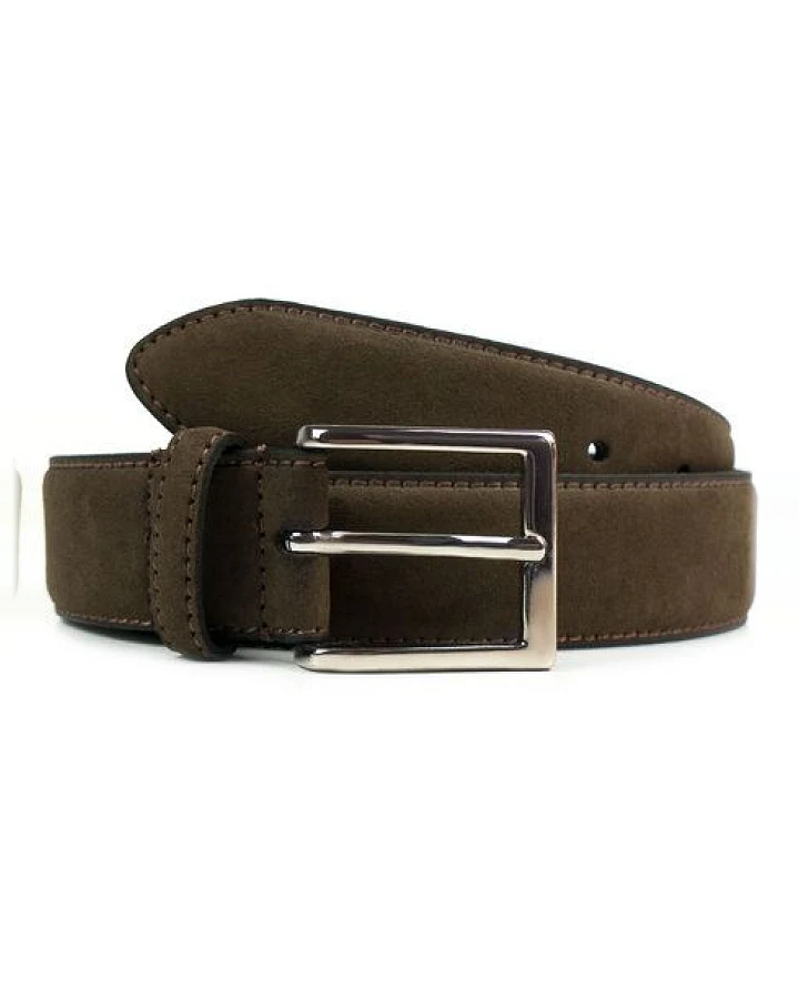 Will's Vegan Shop Continental-Gürtel, 3,5 cm Veganes Wildleder Herren