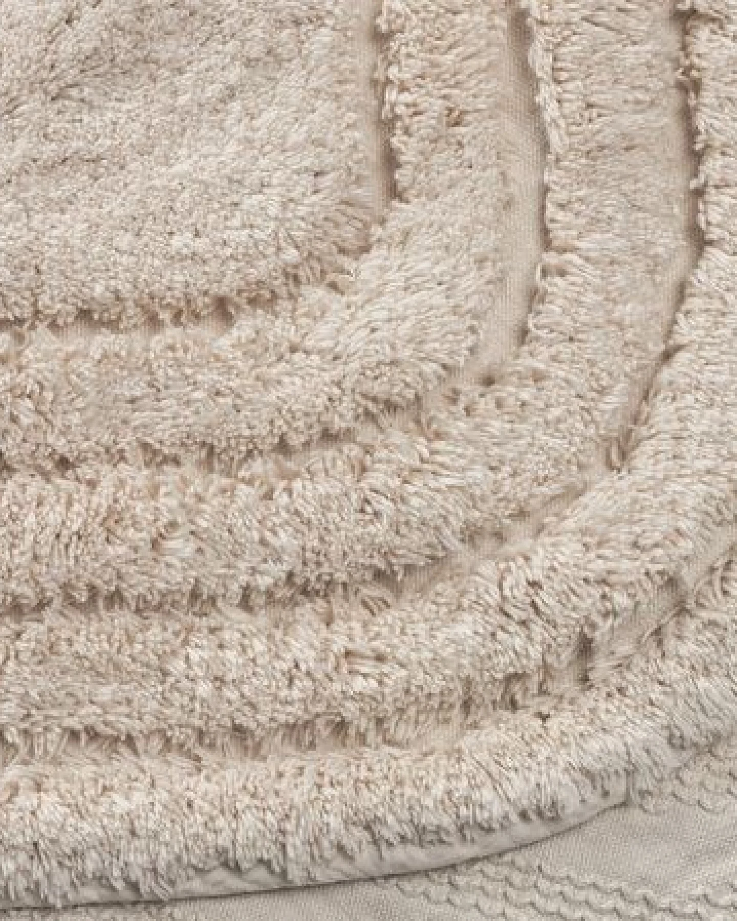 Yumeko Ovale Badematte 60x90 cm aus Bio-Baumwolle – Ansicht 3