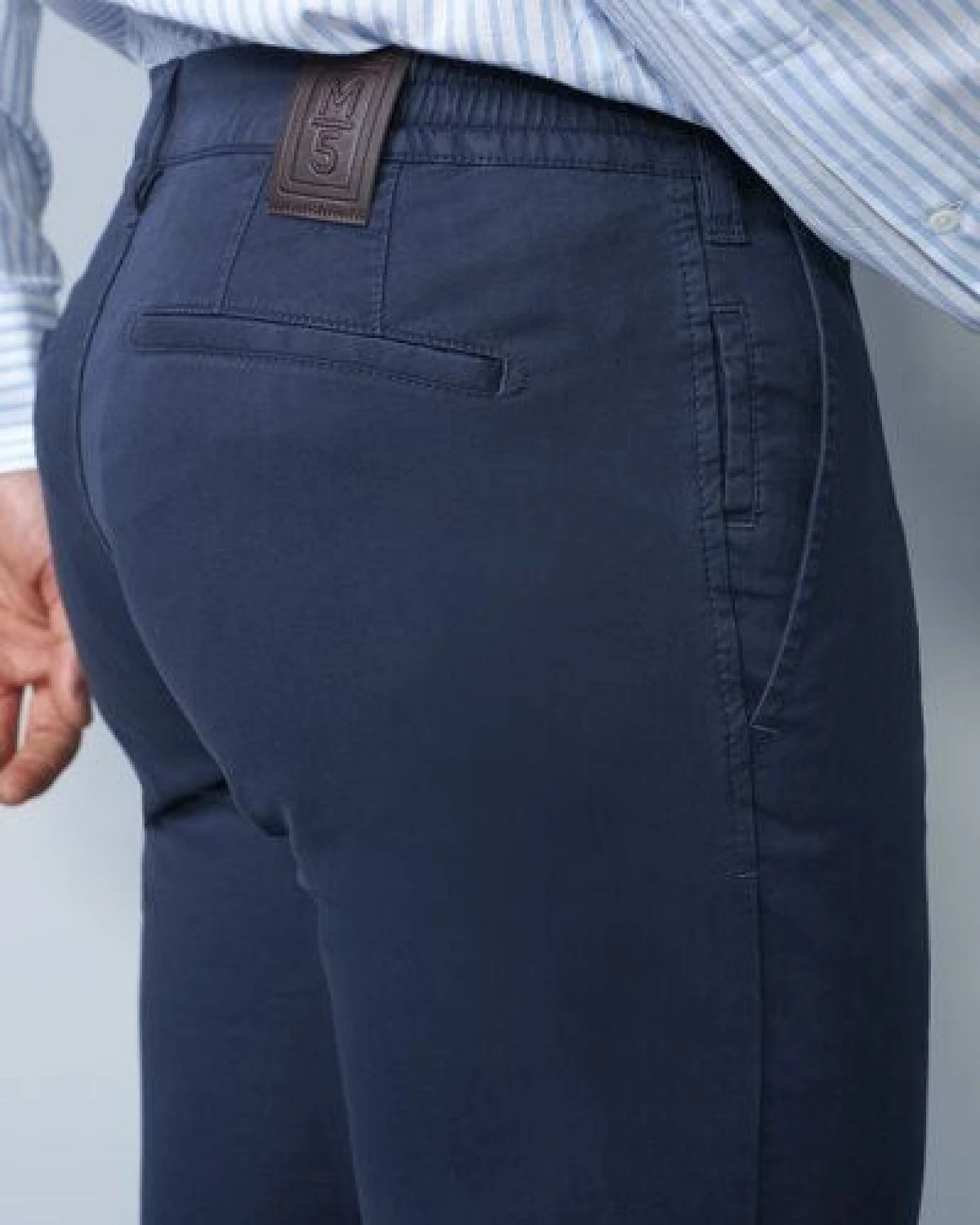 M 5 BY MEYER Chino mit Stretchbund – Ansicht 4