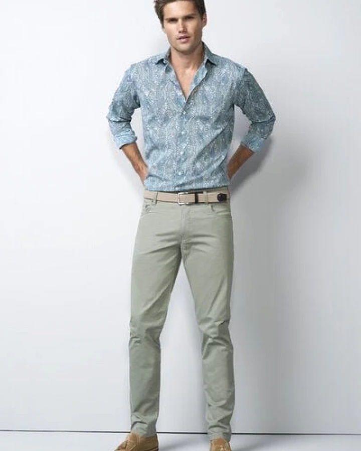M 5 BY MEYER Five Pocket im Mikro Print