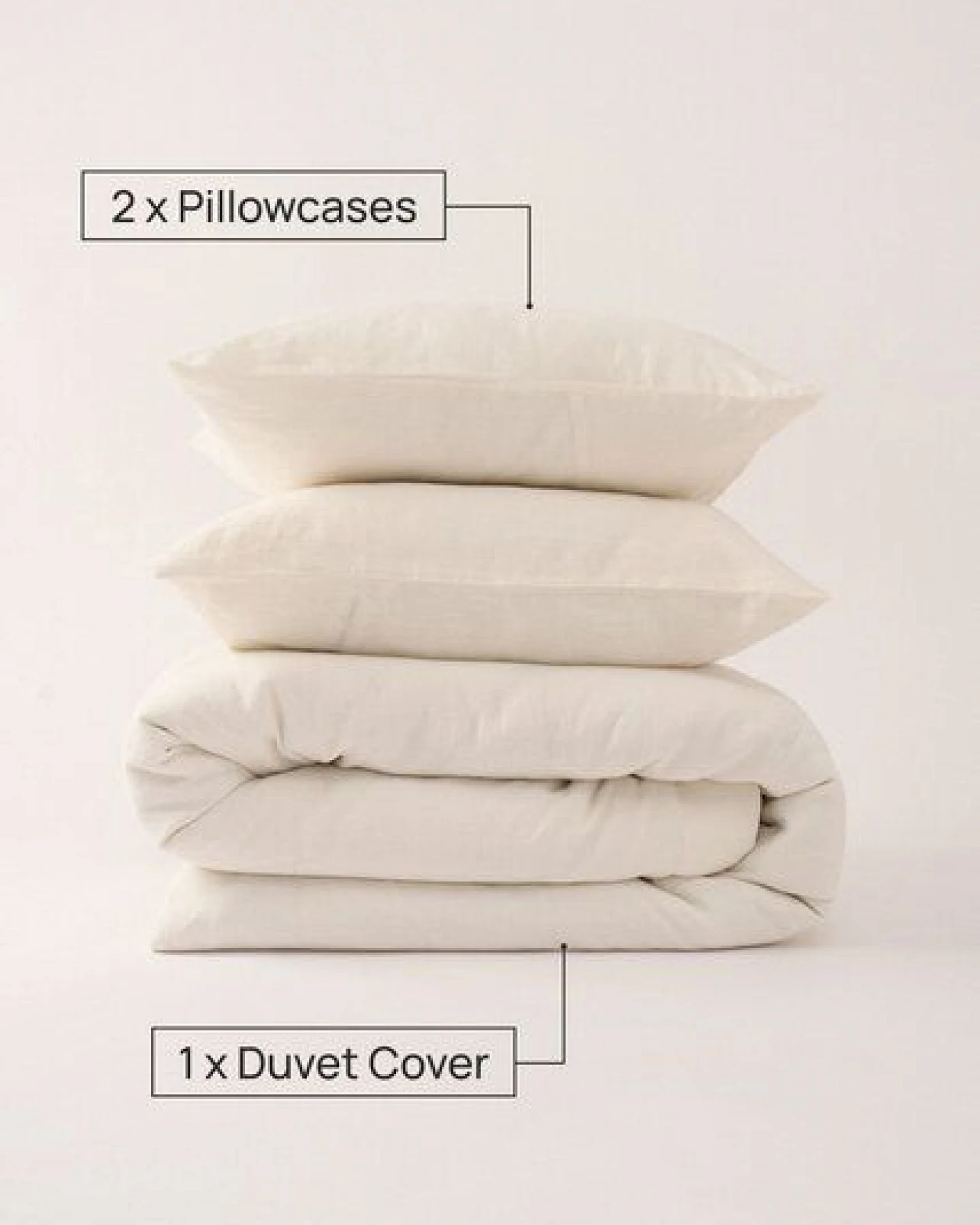 AmourLinen Bettwäsche-Set aus Leinen – Ansicht 2