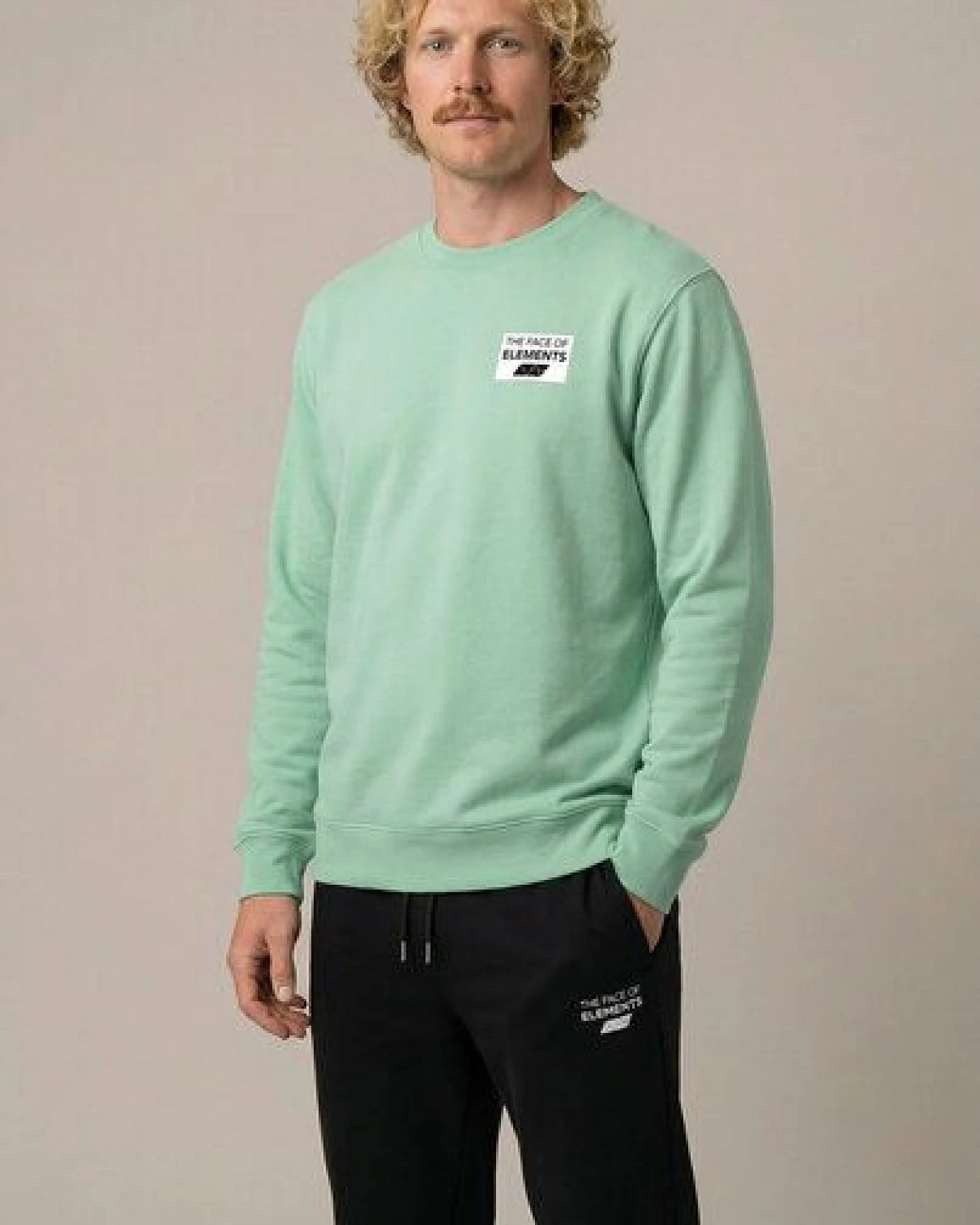 THE FACE OF ELEMENTS COLOR RUSH - REGULAR FIT SWEATSHIRT AUS 100% BIO-BAUMWOLLE – Ansicht 2