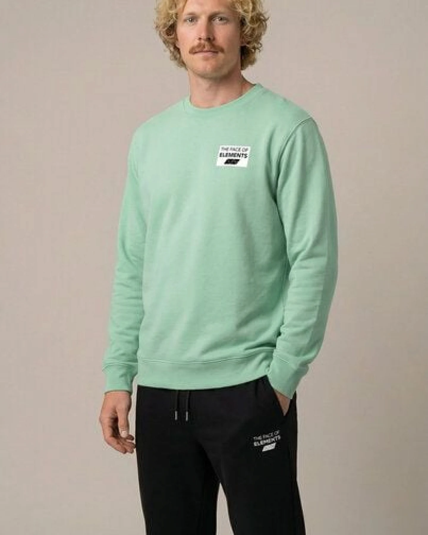 THE FACE OF ELEMENTS COLOR RUSH - REGULAR FIT SWEATSHIRT AUS 100% BIO-BAUMWOLLE – Ansicht 2