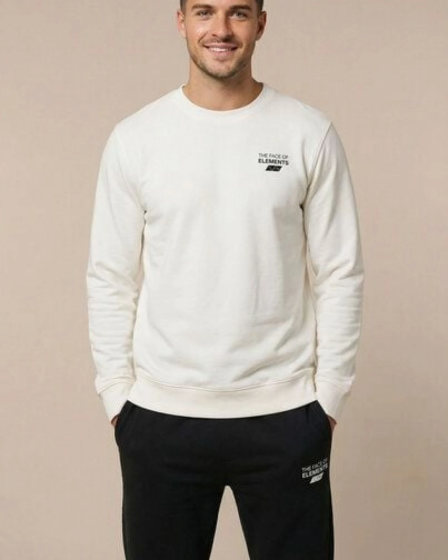 THE FACE OF ELEMENTS ELEMENT - REGULAR FIT SWEATSHIRT AUS 100% BIO-BAUMWOLLE – Ansicht 3