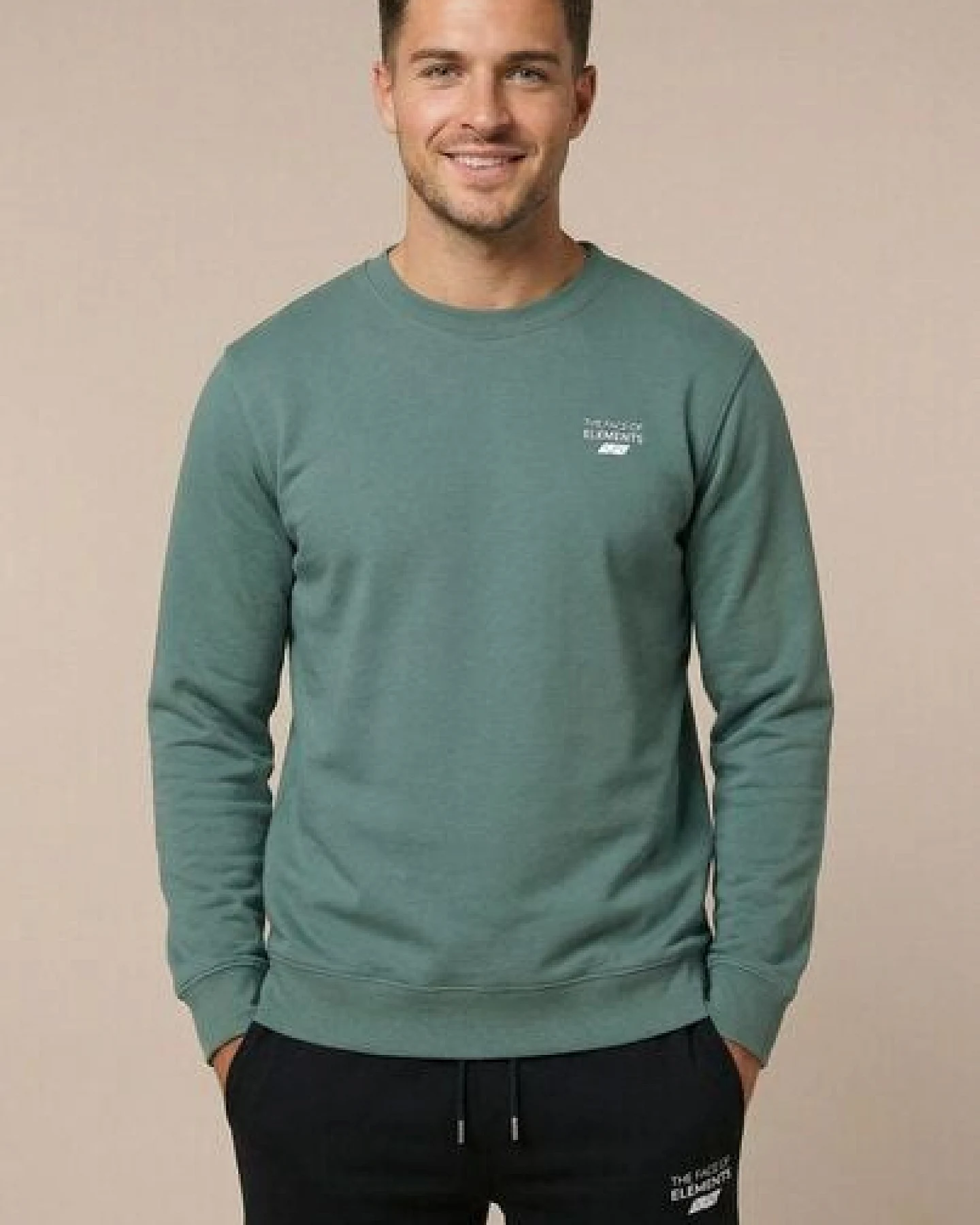THE FACE OF ELEMENTS ELEMENT - REGULAR FIT SWEATSHIRT AUS 100% BIO-BAUMWOLLE – Ansicht 3