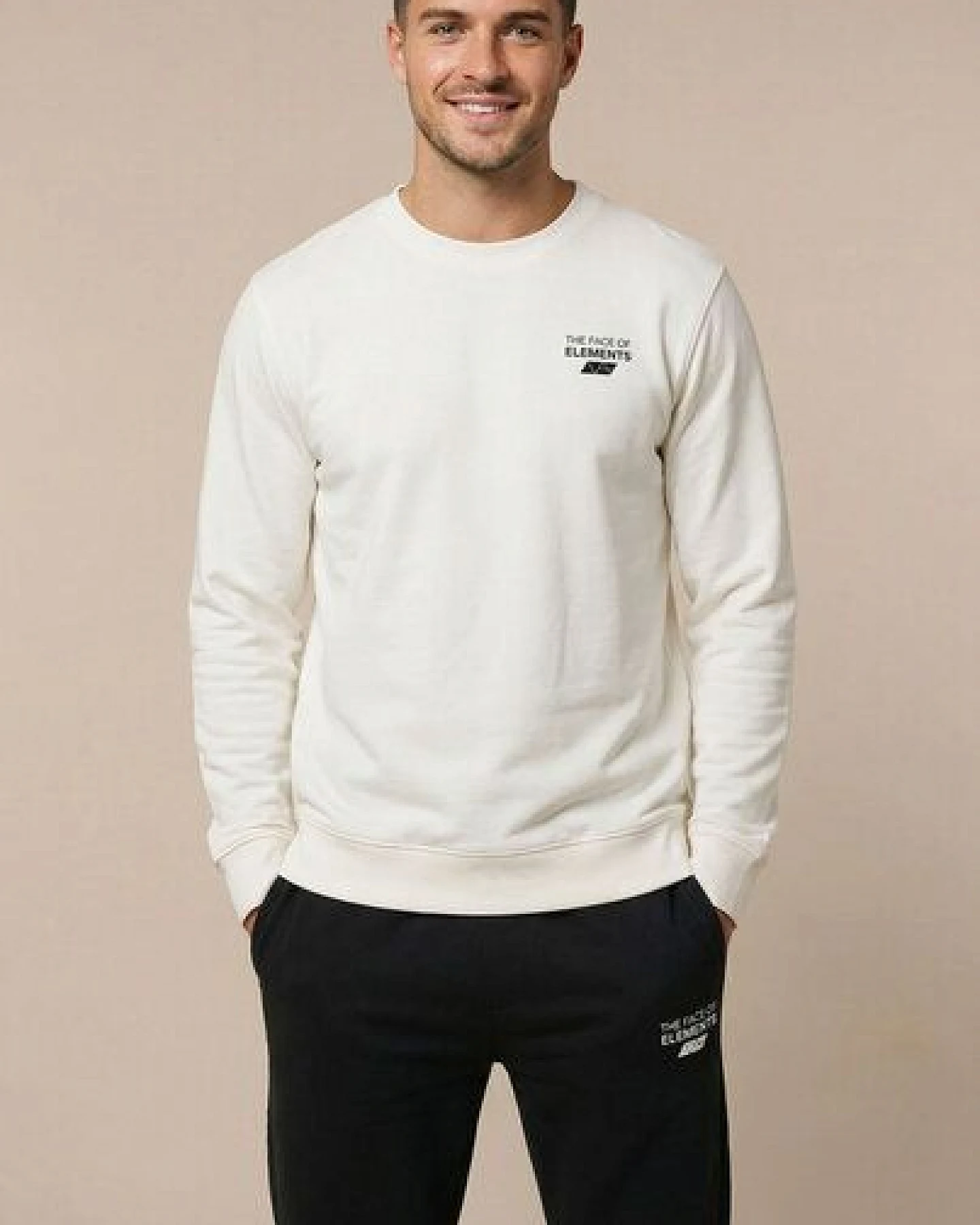 THE FACE OF ELEMENTS ELEMENT - REGULAR FIT SWEATSHIRT AUS 100% BIO-BAUMWOLLE – Ansicht 3