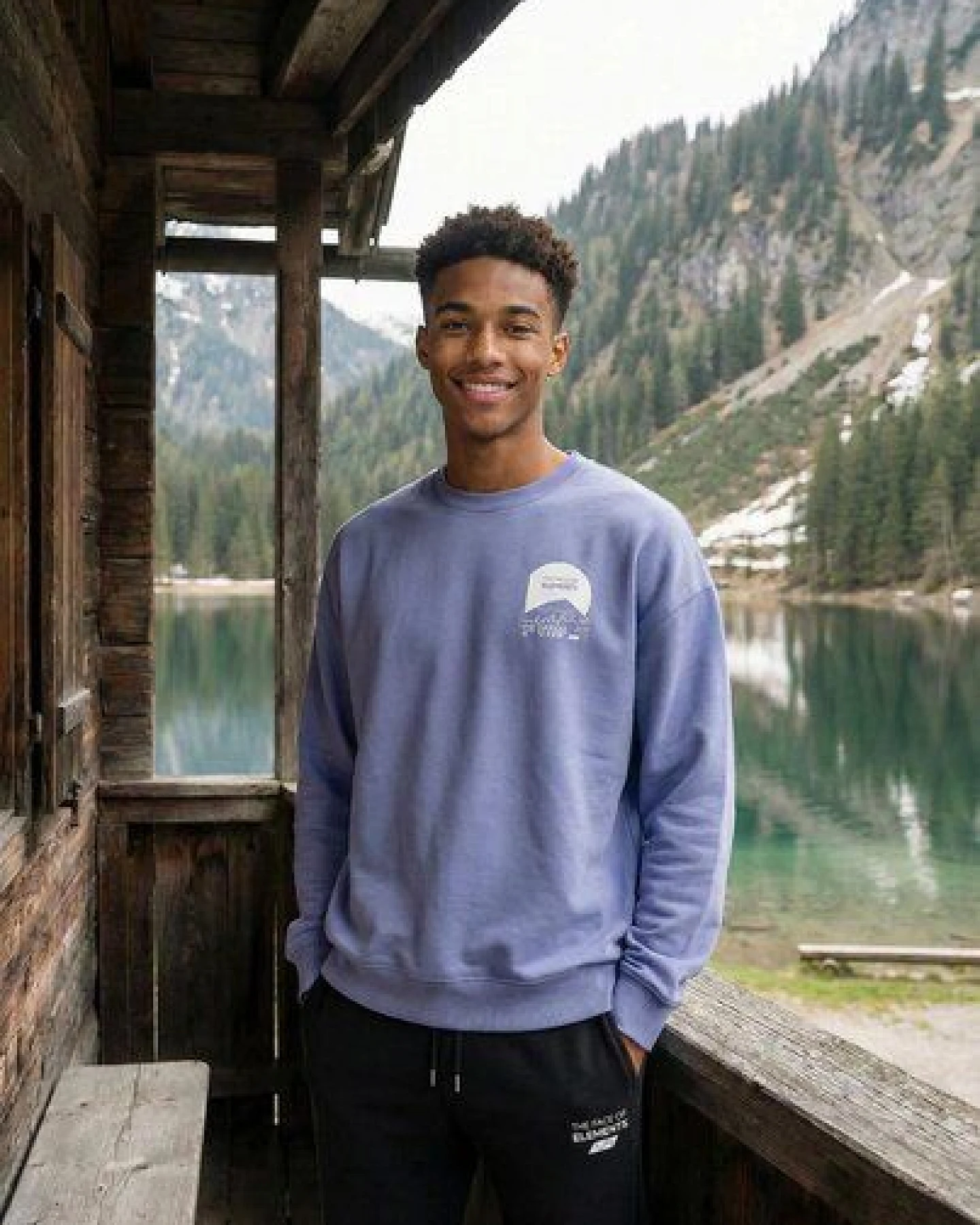 THE FACE OF ELEMENTS MOUNT FUJI ULTRA TRAIL - RELAXED FIT SWEATSHIRT AUS 100% BIO-BAUMWOLLE – Ansicht 2