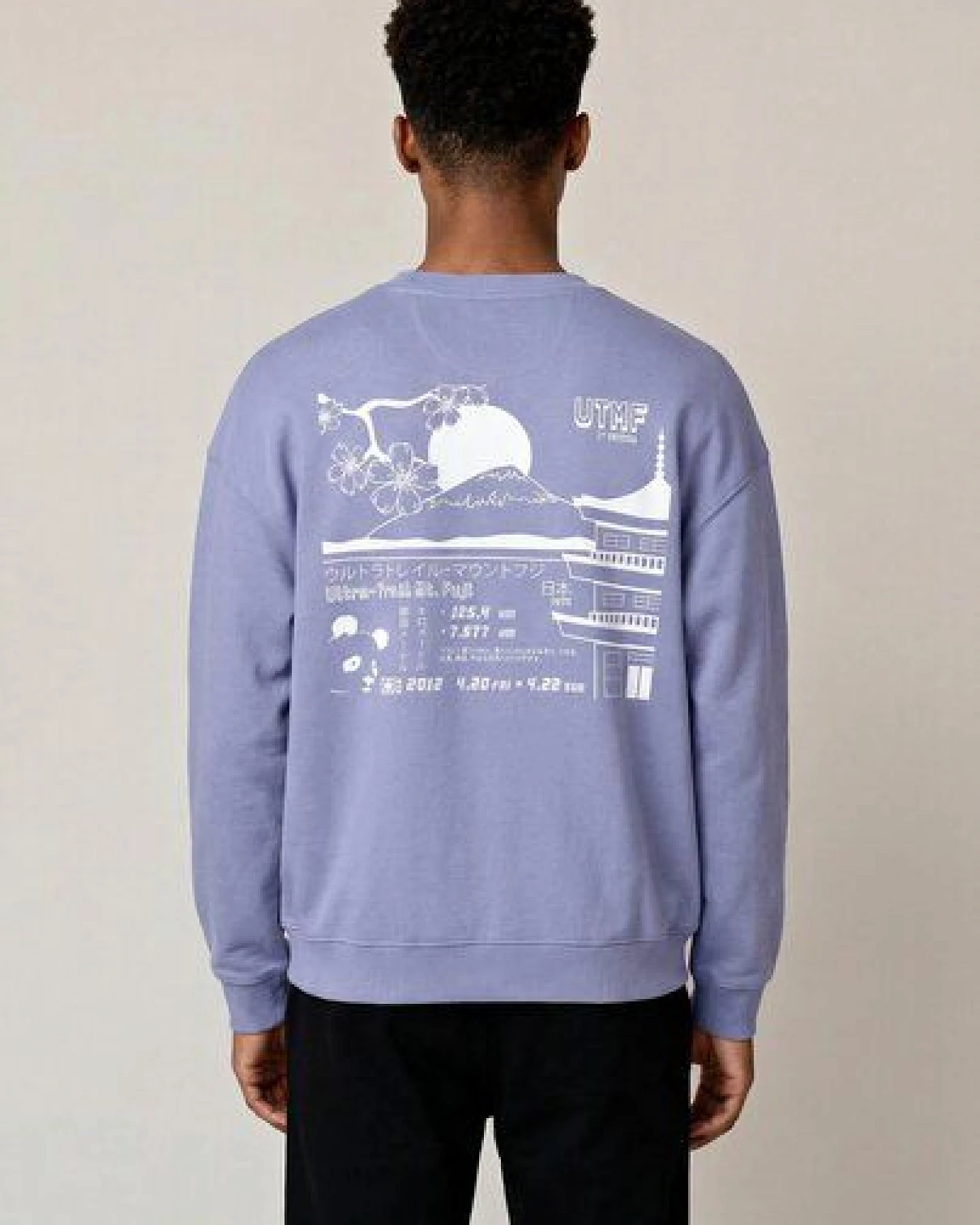 THE FACE OF ELEMENTS MOUNT FUJI ULTRA TRAIL - RELAXED FIT SWEATSHIRT AUS 100% BIO-BAUMWOLLE – Ansicht 3