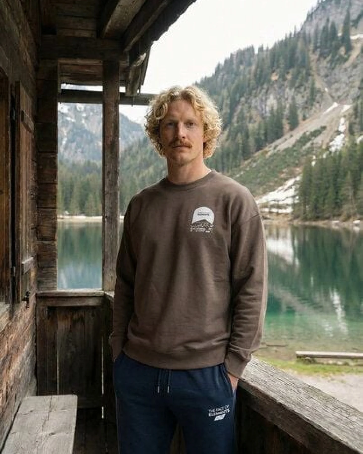 THE FACE OF ELEMENTS MOUNT FUJI ULTRA TRAIL - RELAXED FIT SWEATSHIRT AUS 100% BIO-BAUMWOLLE – Ansicht 2