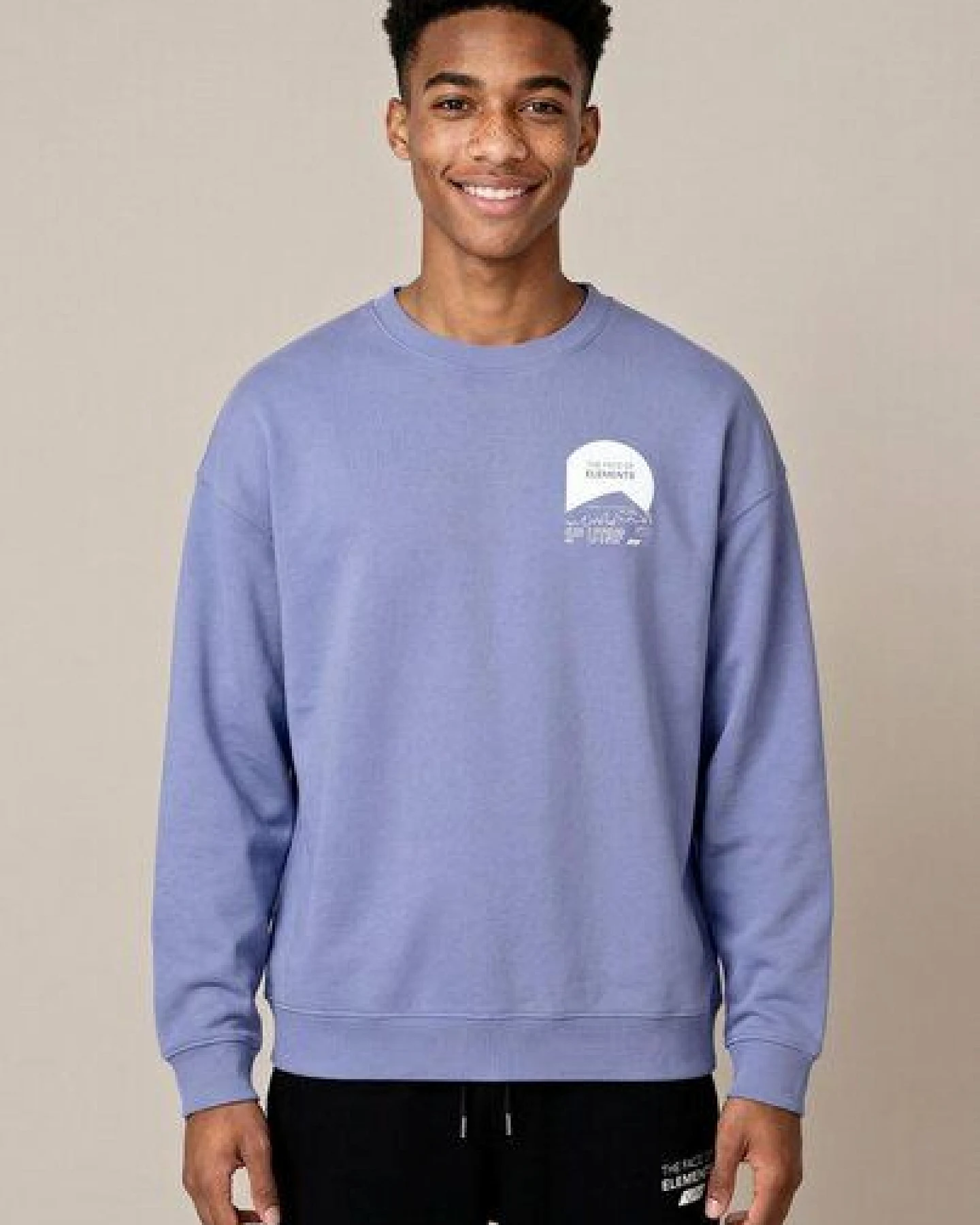 THE FACE OF ELEMENTS MOUNT FUJI ULTRA TRAIL - RELAXED FIT SWEATSHIRT AUS 100% BIO-BAUMWOLLE – Ansicht 4