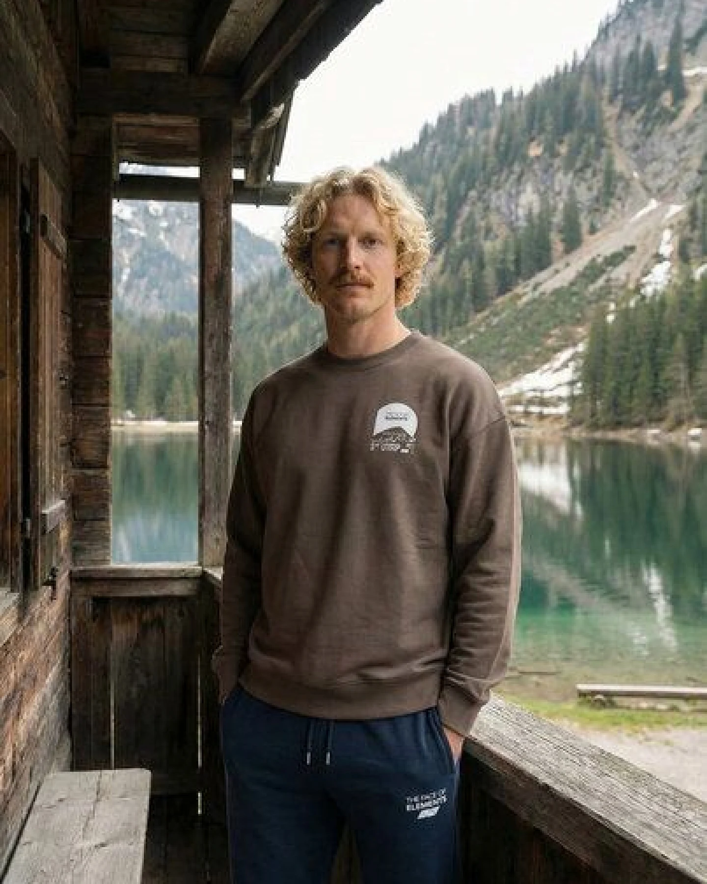 THE FACE OF ELEMENTS MOUNT FUJI ULTRA TRAIL - RELAXED FIT SWEATSHIRT AUS 100% BIO-BAUMWOLLE – Ansicht 2