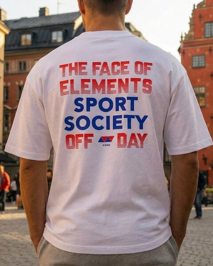 THE FACE OF ELEMENTS OFF DAY - HEAVY OVERSIZED FIT T-SHIRT AUS 100% BIO-BAUMWOLLE