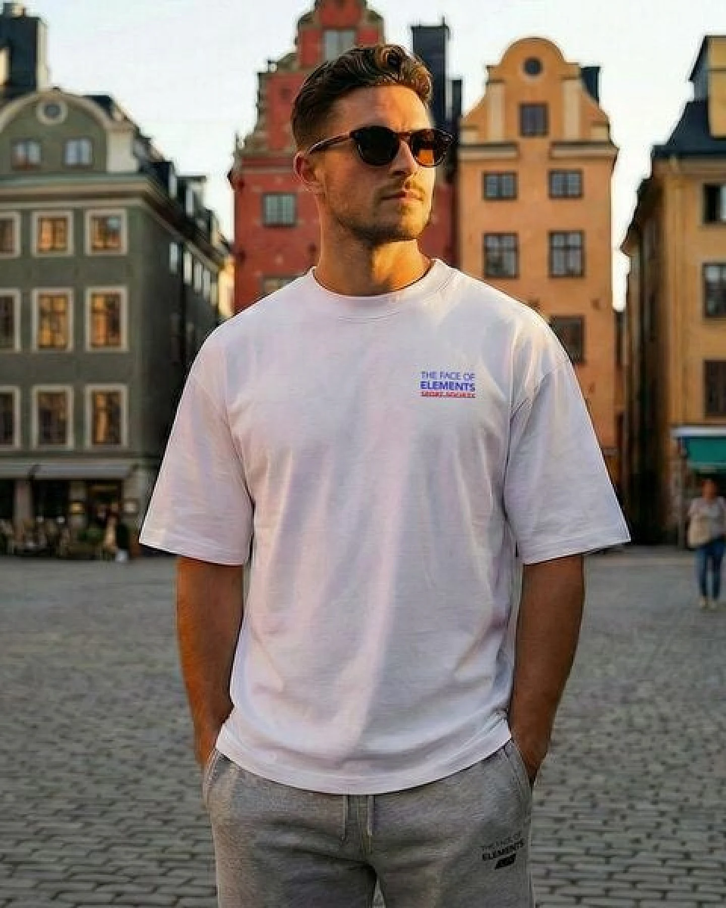 THE FACE OF ELEMENTS OFF DAY - HEAVY OVERSIZED FIT T-SHIRT AUS 100% BIO-BAUMWOLLE – Ansicht 2