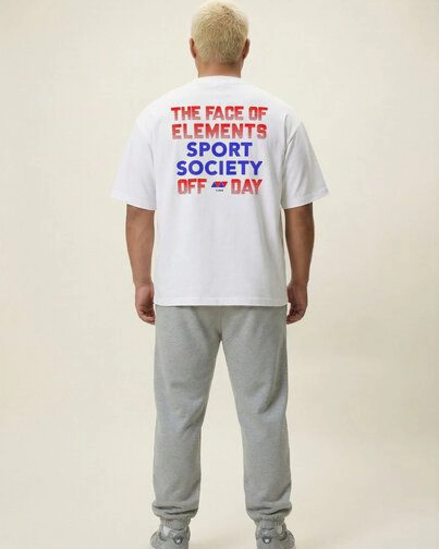 THE FACE OF ELEMENTS OFF DAY - HEAVY OVERSIZED FIT T-SHIRT AUS 100% BIO-BAUMWOLLE – Ansicht 4