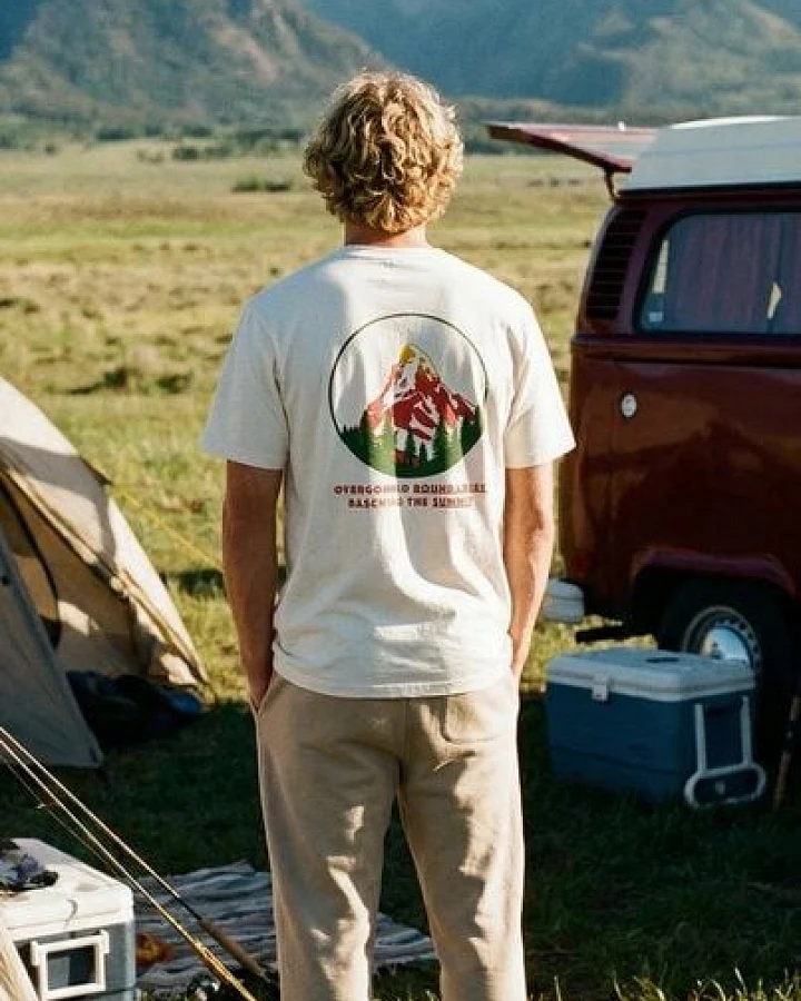 THE FACE OF ELEMENTS Matterhorn - RELAXED FIT T-SHIRT AUS 100% BIO-BAUMWOLLE