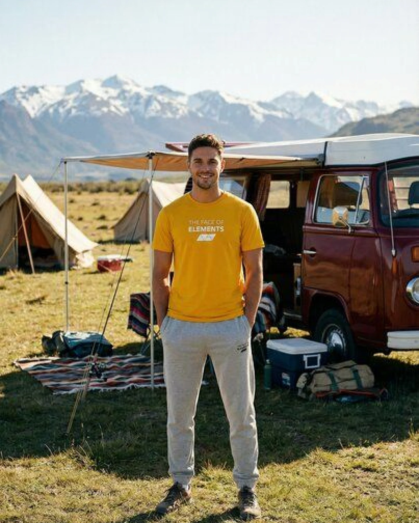 THE FACE OF ELEMENTS BOLD - REGULAR FIT T-SHIRT AUS 100% BIO-BAUMWOLLE – Ansicht 2
