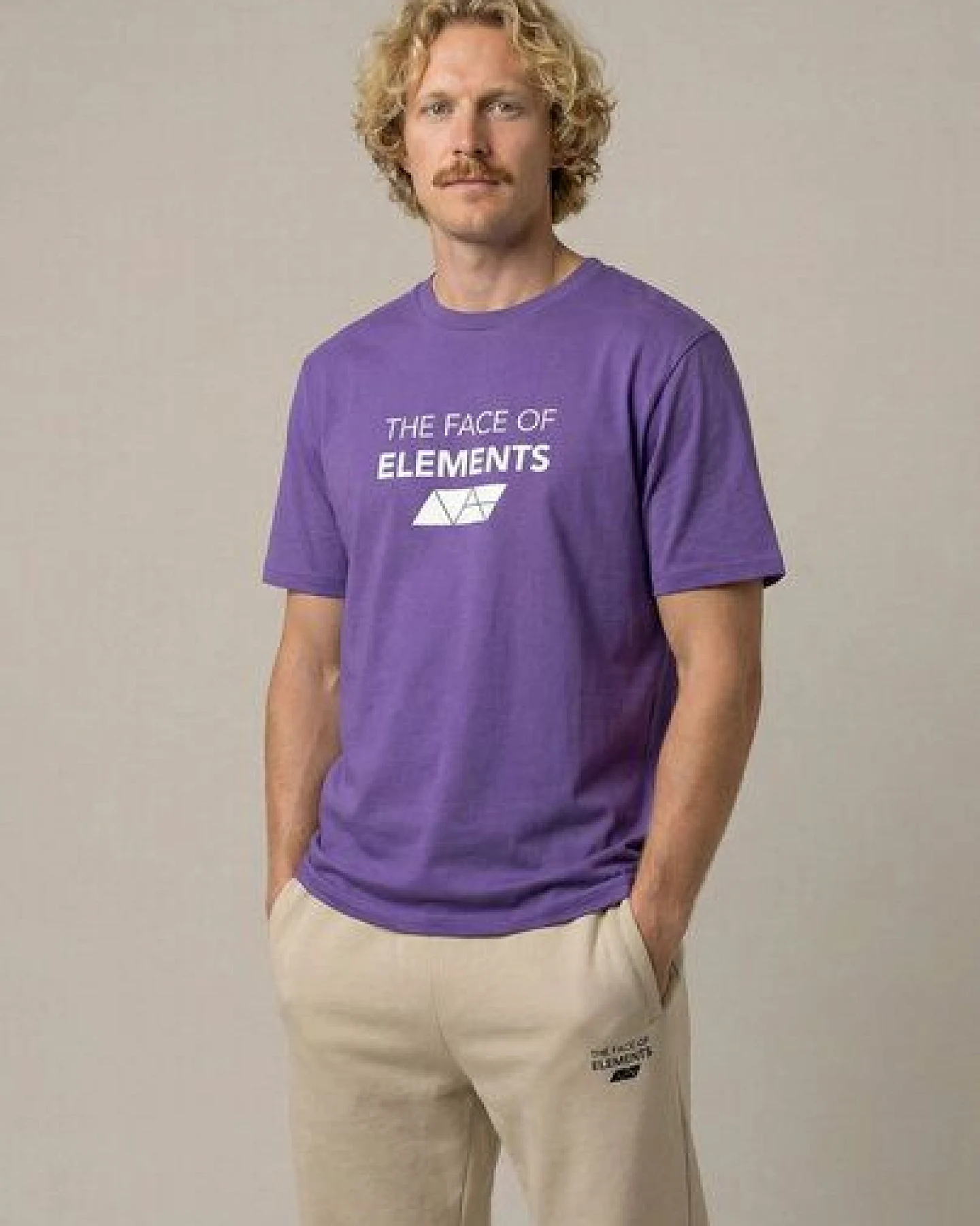 THE FACE OF ELEMENTS BOLD - REGULAR FIT T-SHIRT AUS 100% BIO-BAUMWOLLE – Ansicht 2