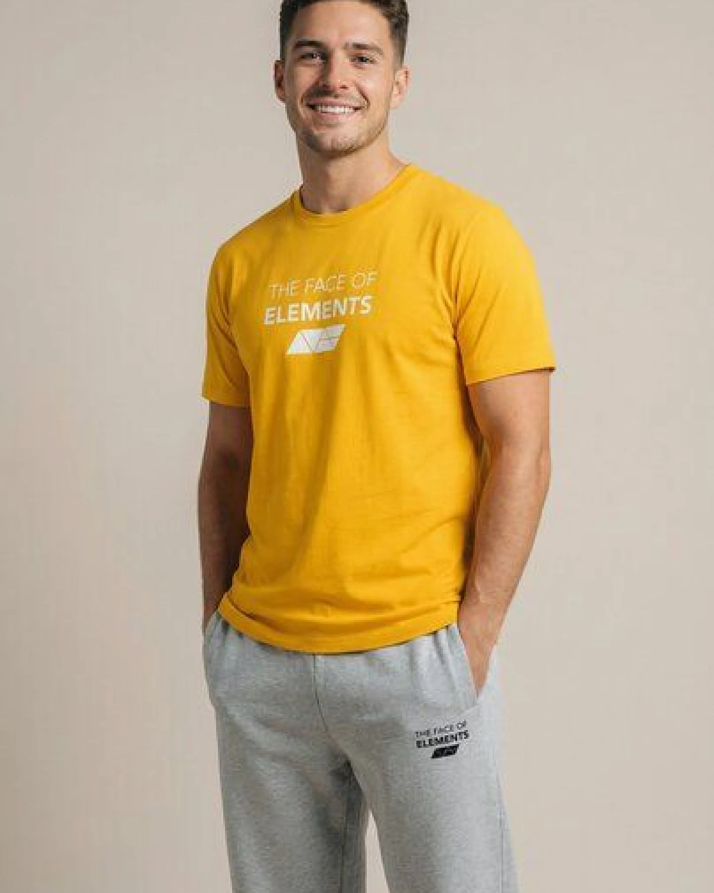 THE FACE OF ELEMENTS BOLD - REGULAR FIT T-SHIRT AUS 100% BIO-BAUMWOLLE – Ansicht 4