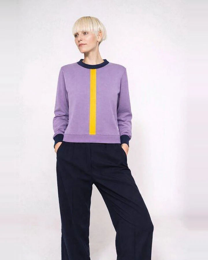 ein garten Studios Colorblock Shirt aus Bio-Baumwolle und Tencel