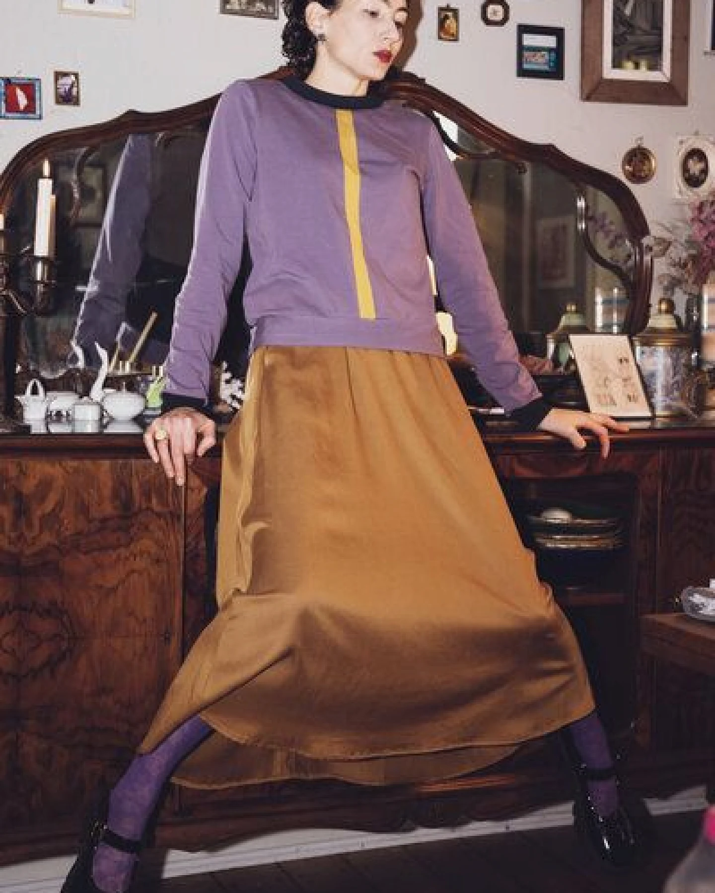 ein garten Studios Colorblock Shirt aus Bio-Baumwolle und Tencel – Ansicht 3