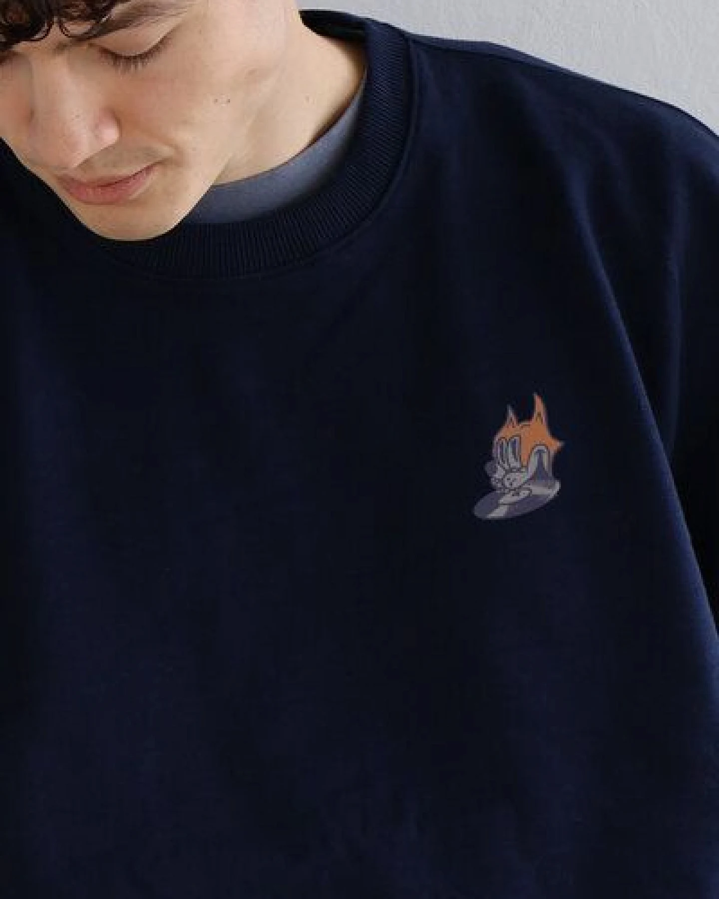 Kultgut Biofair- ESSENTIALS CREW Sweatshirt / retro music – Ansicht 2