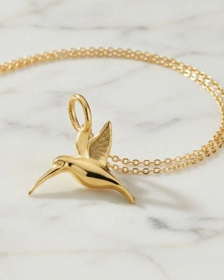 MOANINA Kette Kiyomi Kolibri • 8k Echtgold