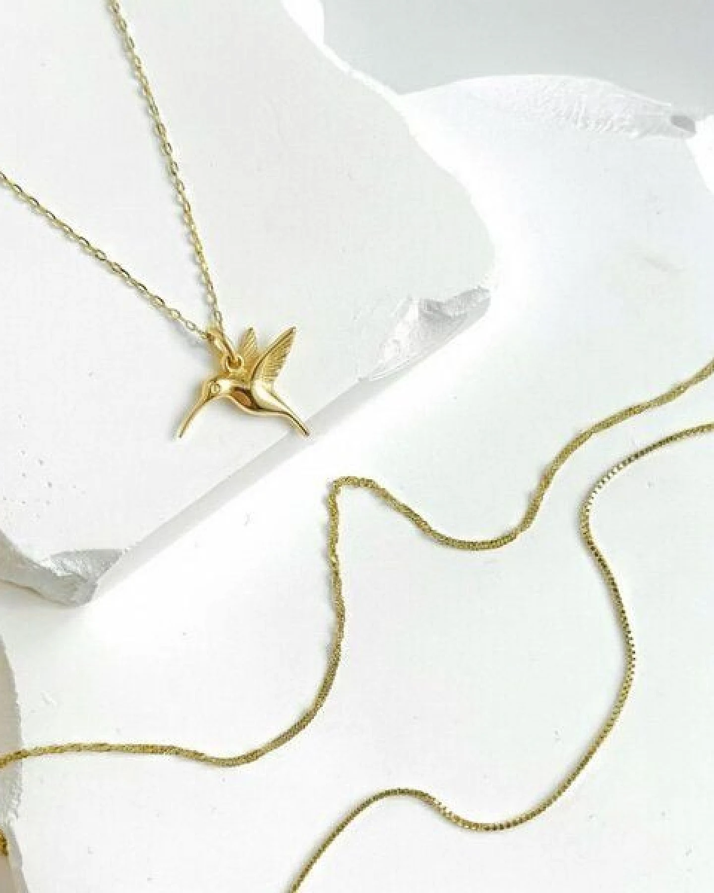MOANINA Kette Kiyomi Kolibri • 8k Echtgold – Ansicht 2