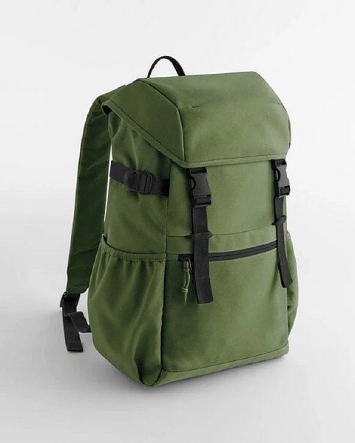 BagBase Recycelter Canvas Rucksack Backpack Rucksack Notebookfach