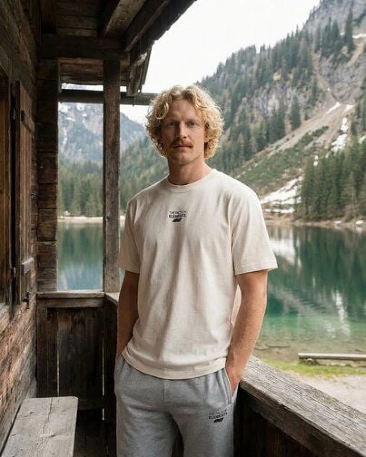 THE FACE OF ELEMENTS ESSENTIAL - RELAXED FIT T-SHIRT AUS 100% BIO-BAUMWOLLE