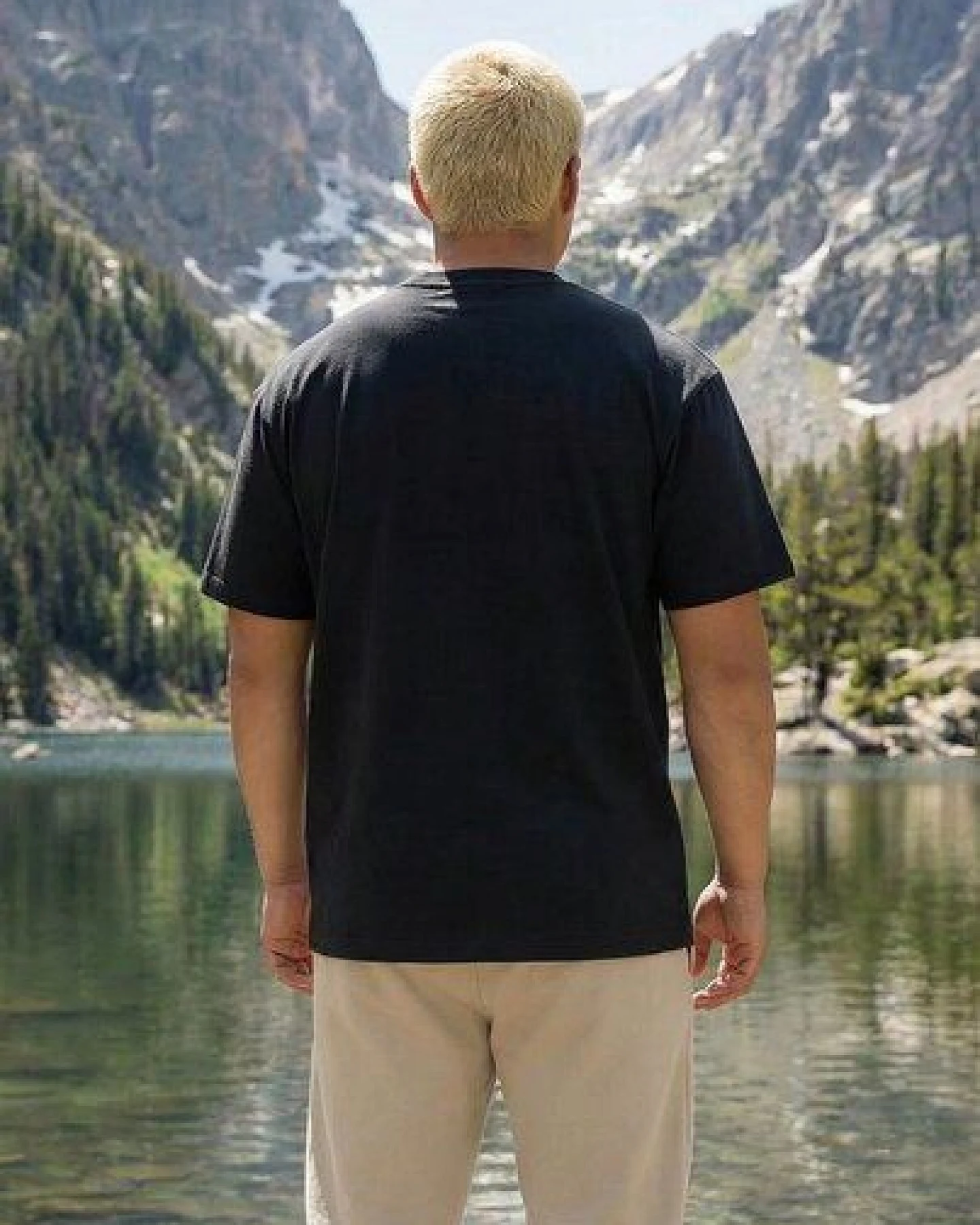 THE FACE OF ELEMENTS ESSENTIAL - RELAXED FIT T-SHIRT AUS 100% BIO-BAUMWOLLE – Ansicht 2