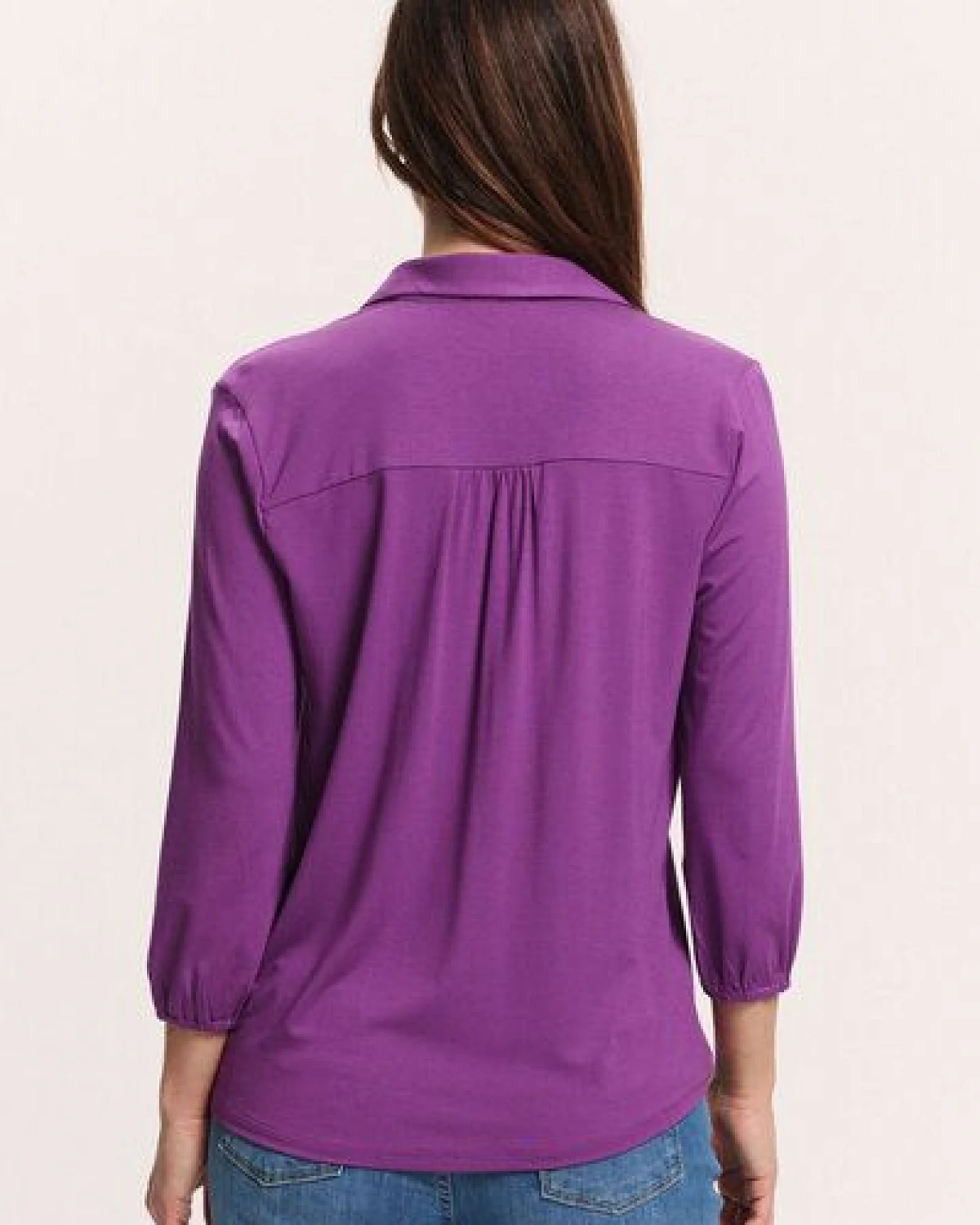 TRANQUILLO Jerseybluse Kaaty aus EcoVero Viskose (1080001) – Ansicht 2