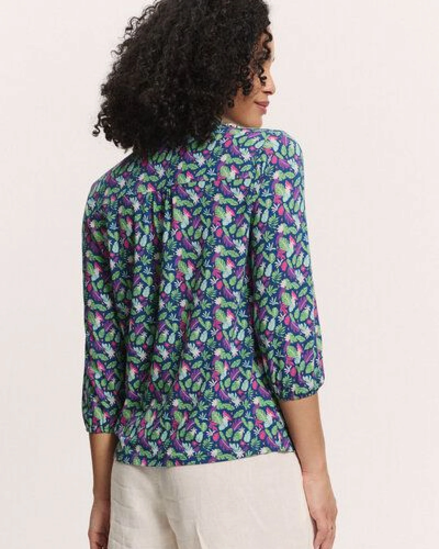 TRANQUILLO Jerseybluse Kaaty aus EcoVero Viskose (1080001) – Ansicht 2