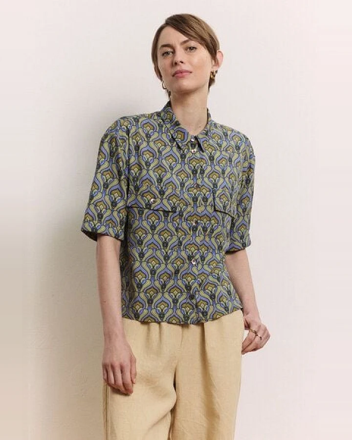 TRANQUILLO Oversized Bluse Anii aus EcoVero Viskose (1180003)