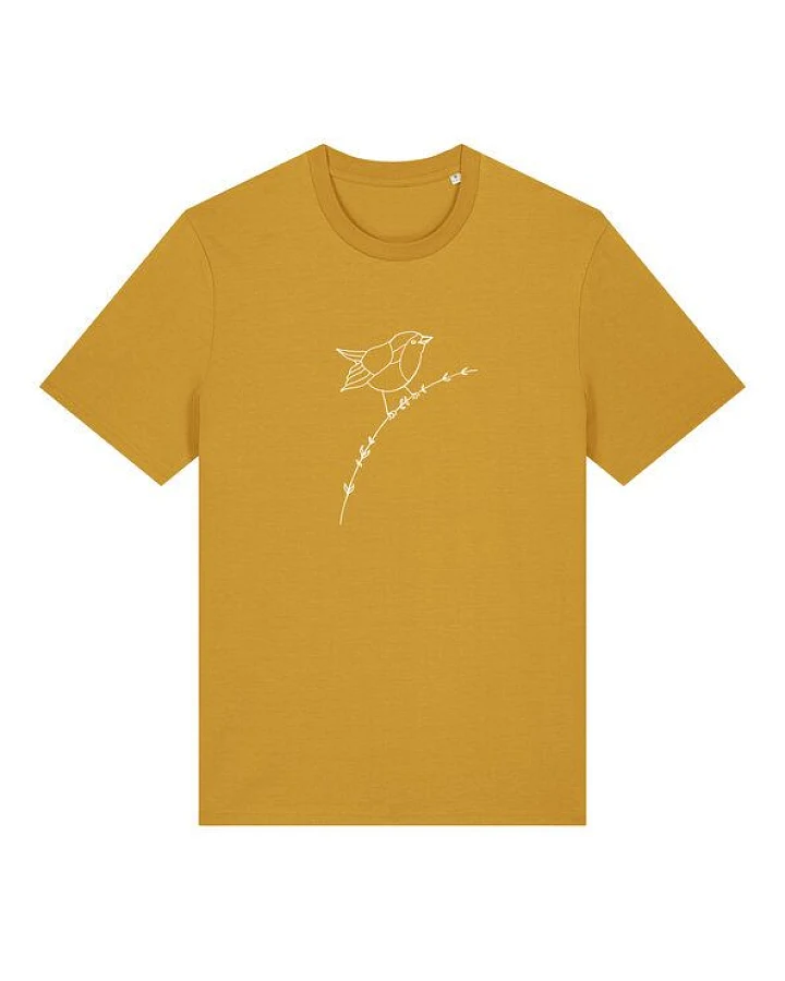 Brandless Basic Bio Unisex T-Shirt Rotkehlchen 180g/m² XXS - 3 XL