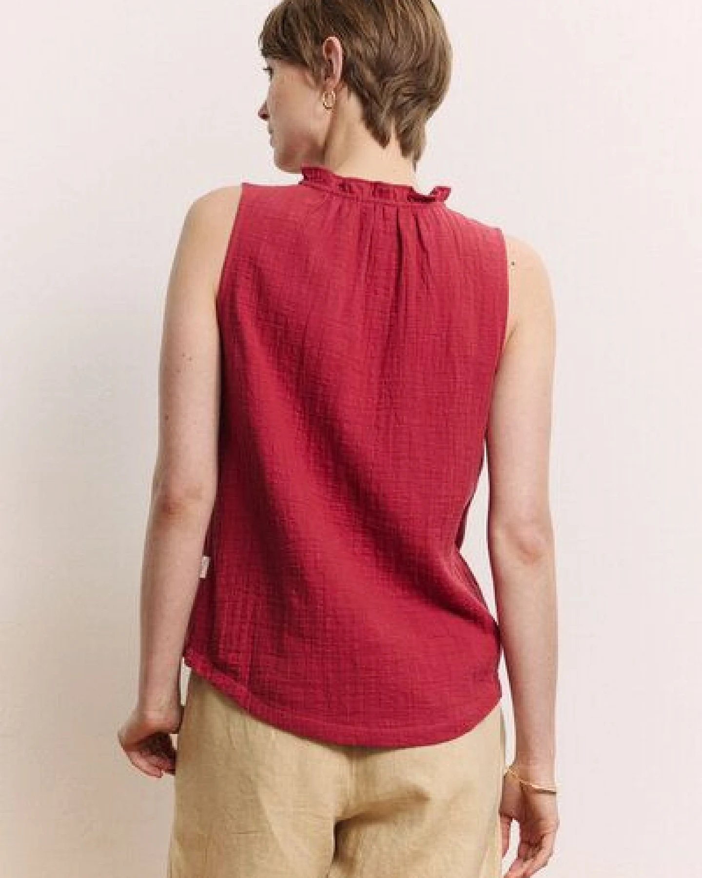 TRANQUILLO Bluse Lauraa aus Slub Musselin GOTS (1180007) – Ansicht 3