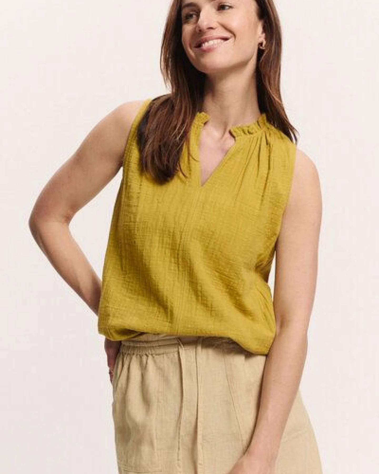 TRANQUILLO Bluse Lauraa aus Slub Musselin GOTS (1180007) – Ansicht 3