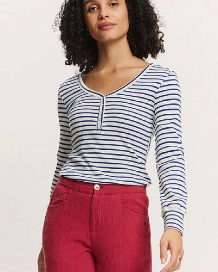 TRANQUILLO Langarm Ringelshirt Silviee aus Tencel (1010006)