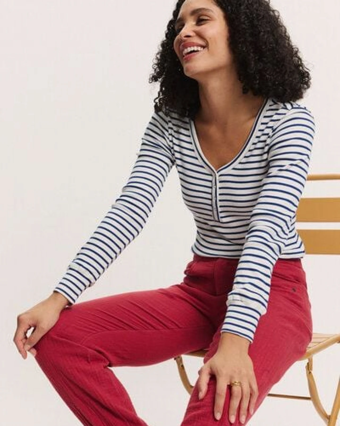 TRANQUILLO Langarm Ringelshirt Silviee aus Tencel (1010006) – Ansicht 4