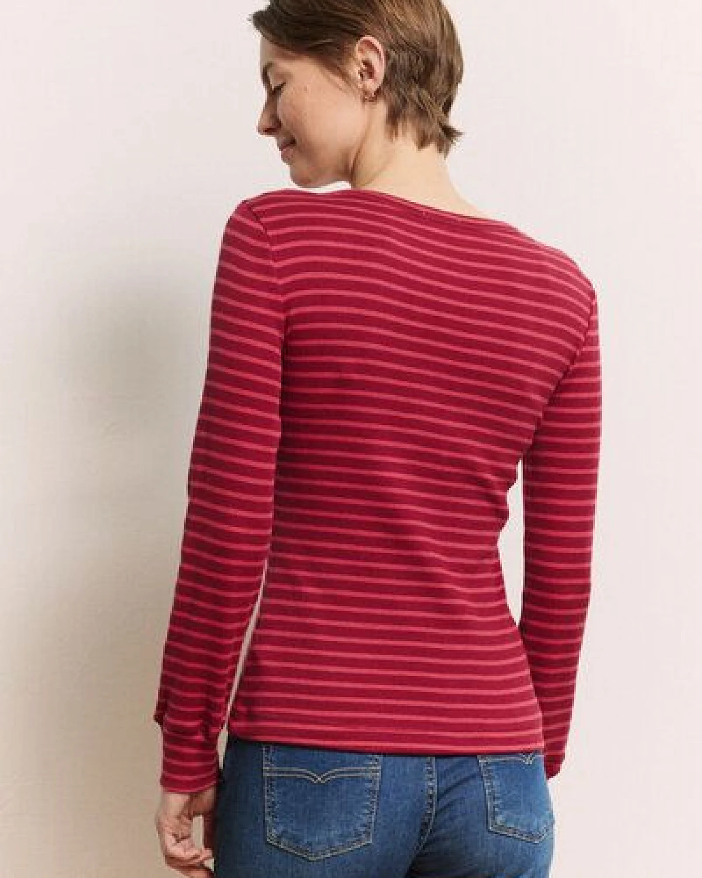 TRANQUILLO Langarm Ringelshirt Silviee aus Tencel (1010006) – Ansicht 2
