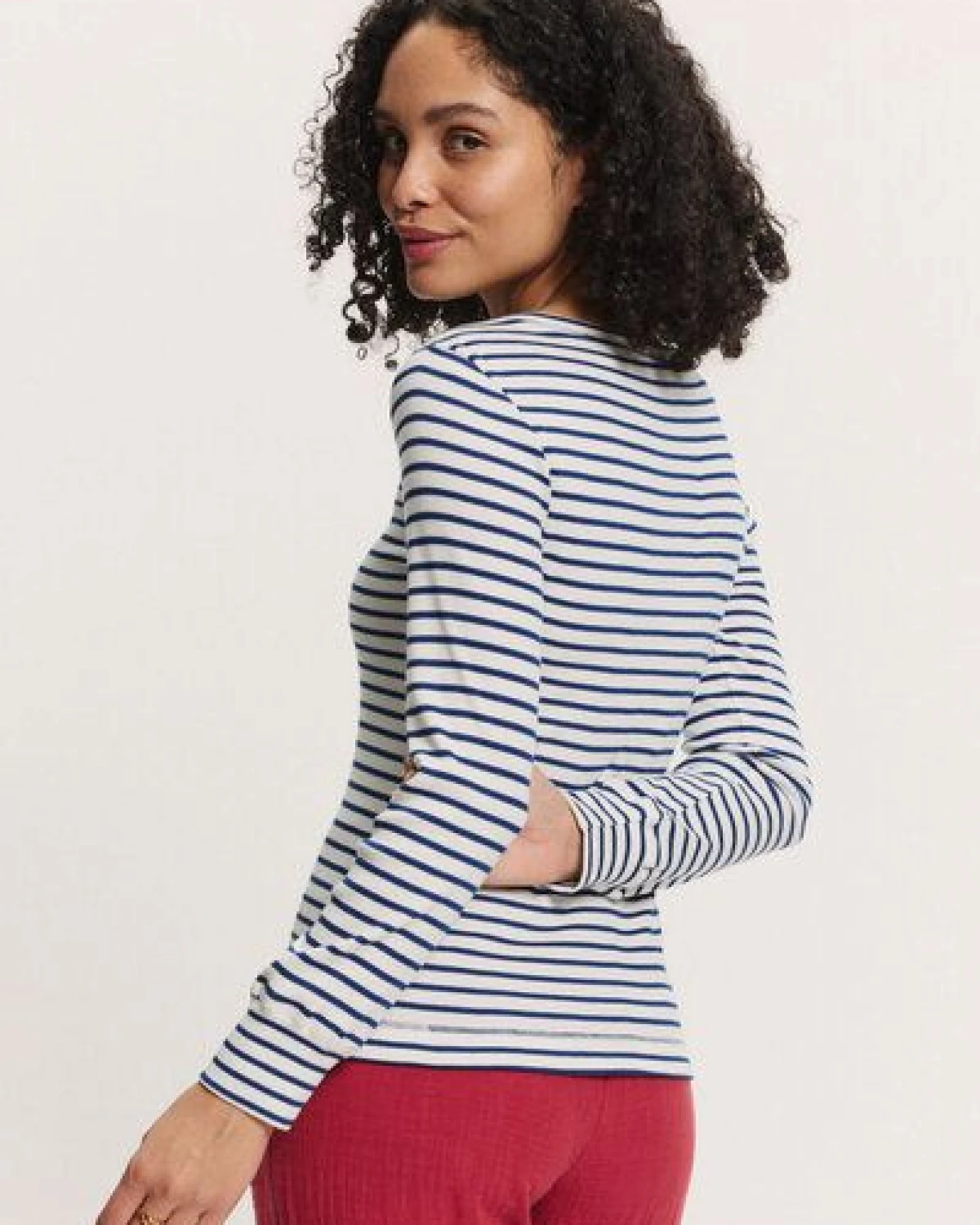 TRANQUILLO Langarm Ringelshirt Silviee aus Tencel (1010006) – Ansicht 2