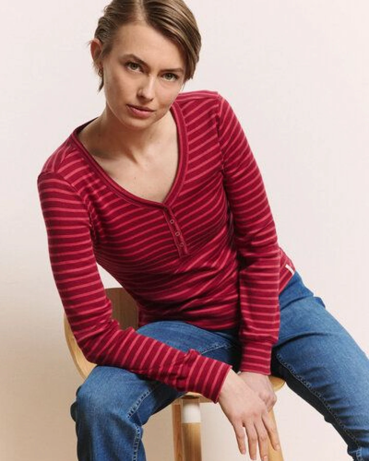TRANQUILLO Langarm Ringelshirt Silviee aus Tencel (1010006) – Ansicht 4